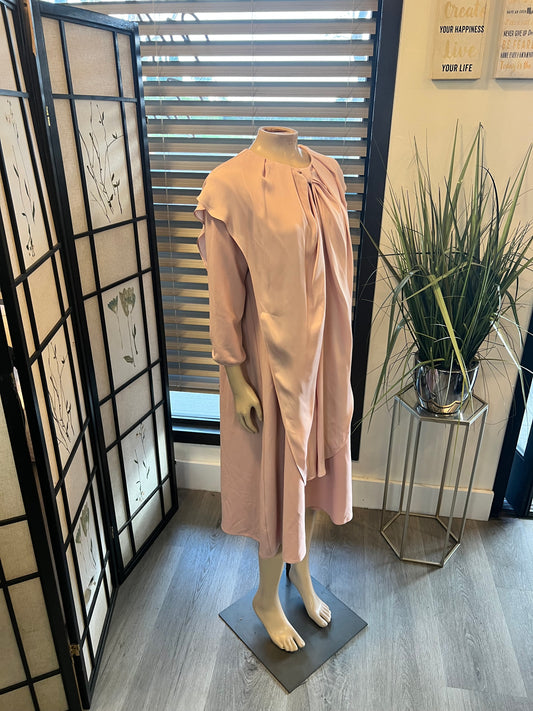 Midi pink dress. Size M